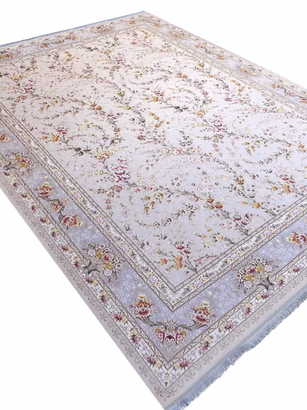 فرش طرح آیکان 10 رنگ 1200 شانه کد 1362 سیلور