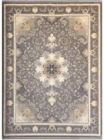 فرش طرح آیدا 700 شانه تراکم 2550 کد 7101406 دودی