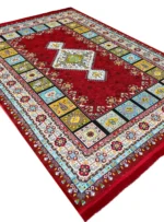 فرش قشقایی طرح ژاتیس رنگ روناسی 700 شانه (12 رنگ) کد 1099