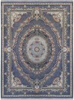 فرش طرح ارمغان 12 رنگ 700 شانه تراکم 2550 کد 1113 دودی