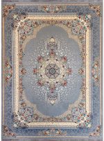 فرش طرح ملیسا 700 شانه تراکم 2550 12 رنگ کد 1116 نقره ای