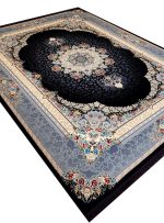 فرش طرح ملیسا 700 شانه تراکم 2550 12 رنگ کد 1116 سرمه ای