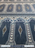 فرش سجاده ای طرح رضوان رنگ دودی کد 702111
