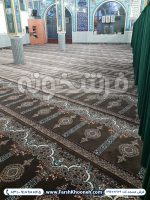 فرش سجاده ای طرح ماهور رنگ گردویی کد 2126