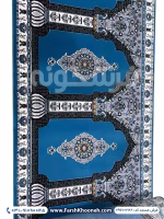 فرش سجاده ای طرح محرابی رنگ آبی کد 702128