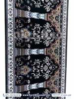 فرش سجاده ای طرح محرابی رنگ سرمه ای کد 702129