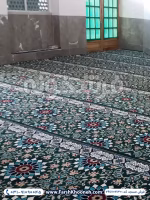 فرش تشریفات سجاده ای طرح خورشید رنگ سبز کد 702130
