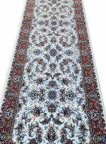 کناره افشان طرح گل گندمی زمینه کرم 700 شانه کد 82K701210 - فرشخونه