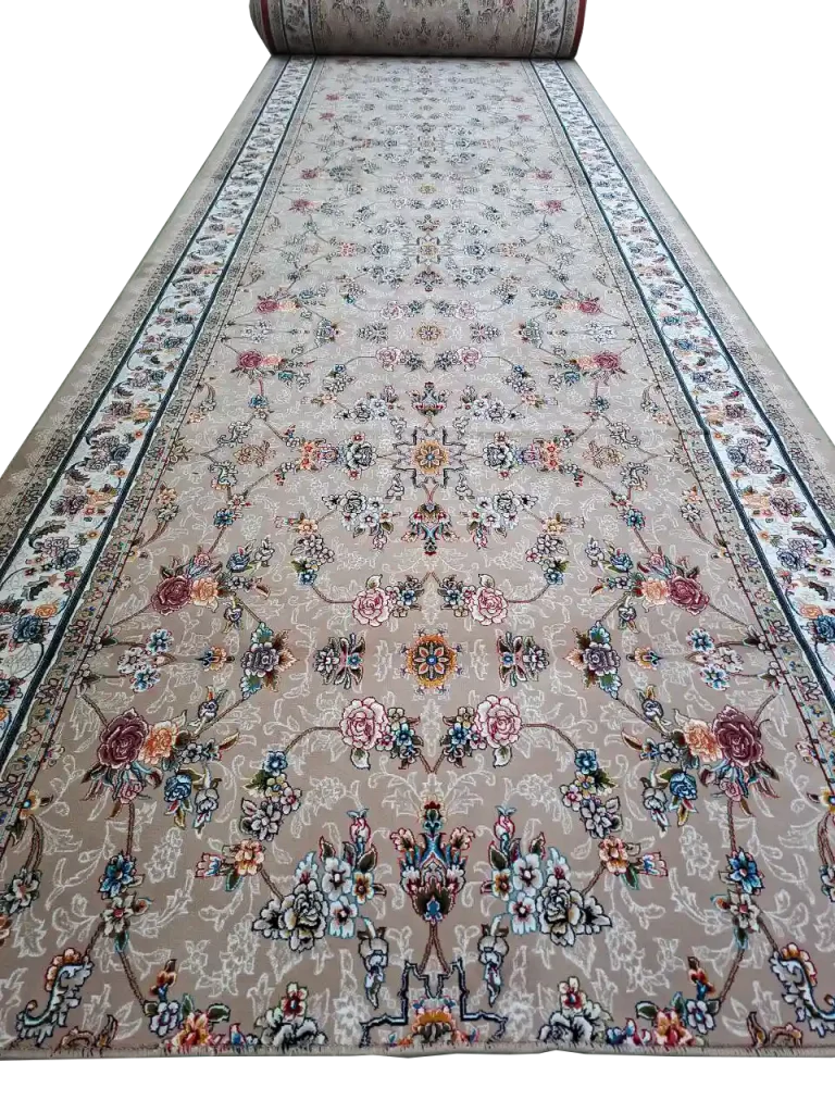کناره افشان طرح گیلدا نسکافه ای 700 شانه کد 6211
