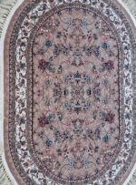 فرش بیضی طرح گیلدا رنگ نسکافه ای 700 شانه کد 70285 - Image 2