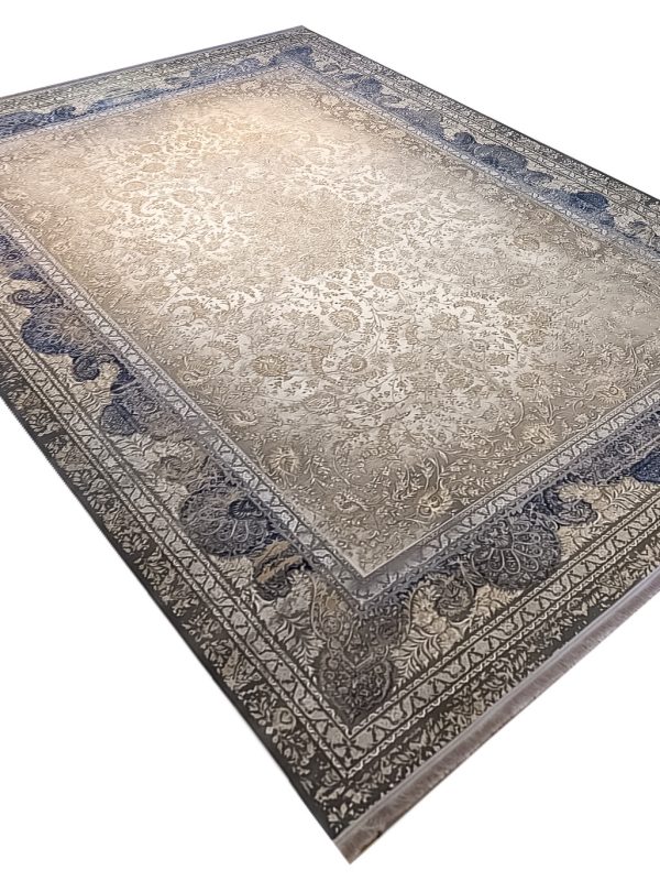 فرش ابریشم وینتیج طرح مهیار 1500 شانه کد 2553