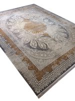 فرش ابریشم وینتیج طرح ملکه 1500 شانه کد 2555