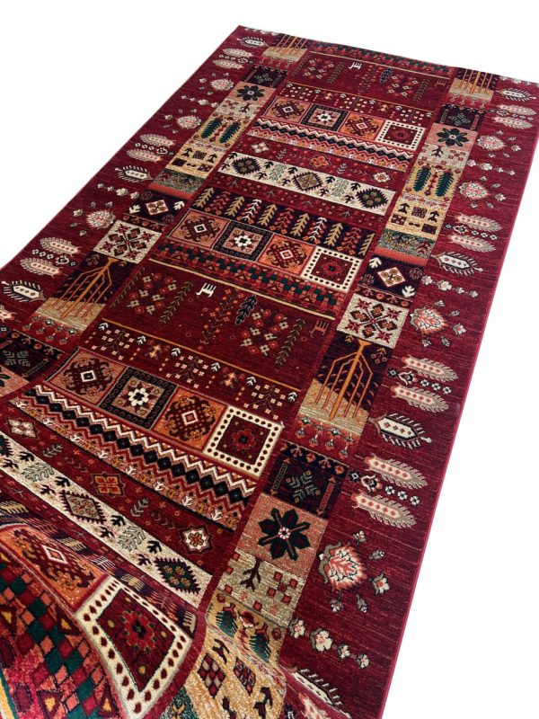 فرش کناره سنتی بلوچی طرح درختی 500 شانه تراکم 1000 کد 520 - فرشخونه
