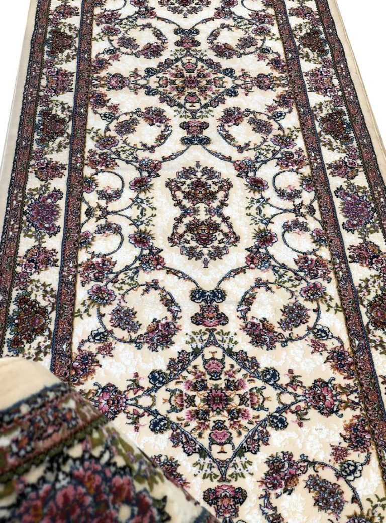 کناره افشان طرح شاهان کرم برجسته 700 شانه 2100 کد 7843 - فرشخونه