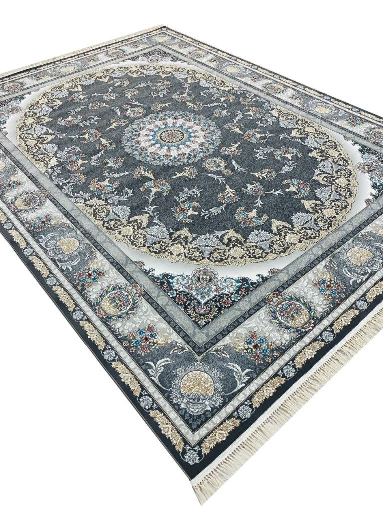 فرش طرح میراث 700 شانه تراکم 2550 رنگ دودی کد 95F7105900 - فرشخونه