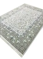 فرش افشان طرح ویدا رنگ نقره ای 1700 شانه 5100 کد 8101717 - فرشخونه