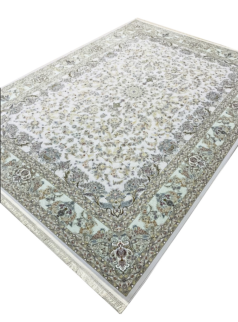 فرش افشان طرح ویدا رنگ نقره ای 1700 شانه 5100 کد 8101717 - فرشخونه