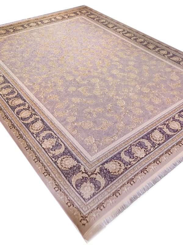 فرش افشان تابنده فیلی طلاکوب برجسته 1200 شانه تراکم 3600 کد 2101031 -فرشخونه