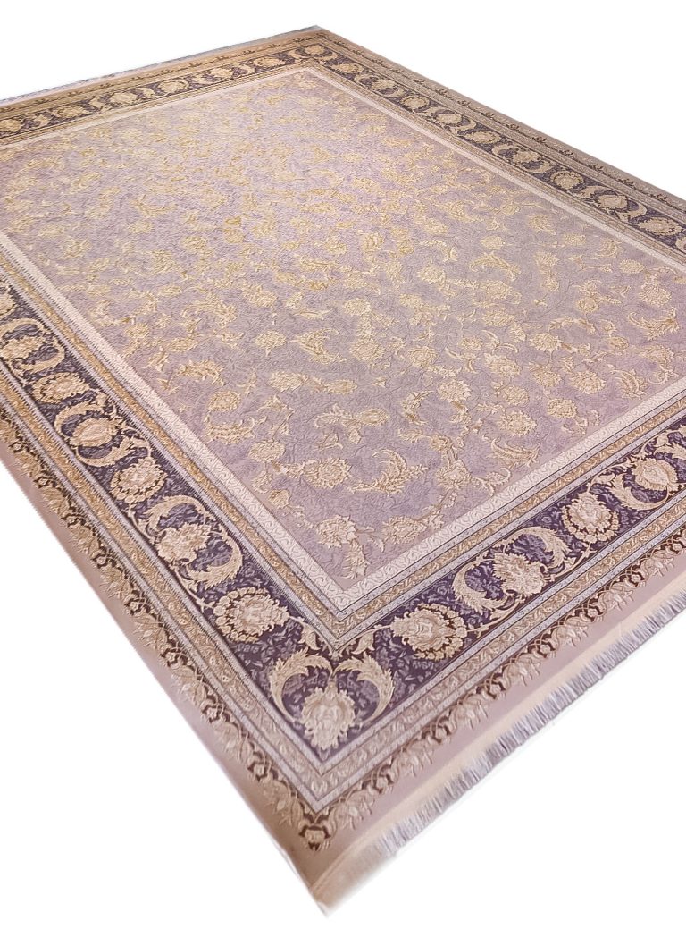 فرش افشان تابنده فیلی طلاکوب برجسته 1200 شانه تراکم 3600 کد 2101031 -فرشخونه