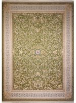 فرش افشان سپهر گل ریز برجسته 1200 شانه کد 2101074 سبز