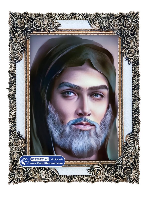 تابلو فرش تمثال امام علی کد 201212